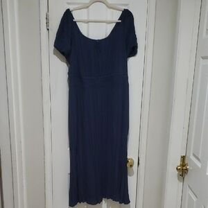 Elegant Navy Blue Women's Dress